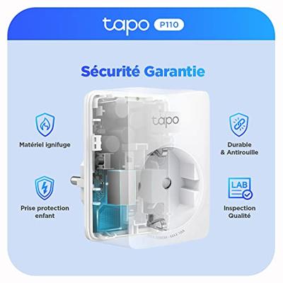 TP-Link Tapo P110 (2-pack) Mini smart wifi-stopcontact schakel stekkerdoos - thumbnail