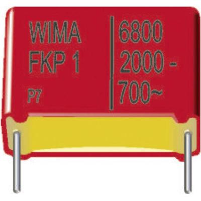 Wima FKP1U011505B00KSSD 1 stuk(s) FKP-foliecondensator Radiaal bedraad 1500 pF 2000 V/DC 10 % 22.5 mm (l x b x h) 26.5 x 6 x 15 mm