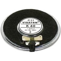 Visaton K 40 - 50 Ohm 1.6 inch 4 cm Mini-luidspreker 1 W 50 Ω Zwart Kunststof membraan - thumbnail