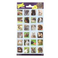 Totum Stickervel pluizige vrienden - thumbnail