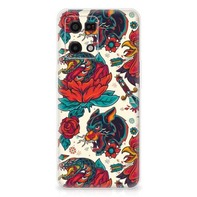 Siliconen Hoesje met foto voor OPPO Reno7 4G Old Skool