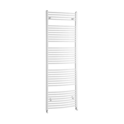 Handdoekradiator Sapho Aqualine Radiators Gebogen 186.8x60 cm Wit Sapho
