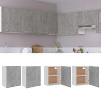Bovenkasten 2 st Lyon 50x31x60 cm bewerkt hout betongrijs - thumbnail