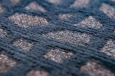 Louis de Poortere - Rond vloerkleed Trammel Structures 9247 Oppian Black - 240 rond