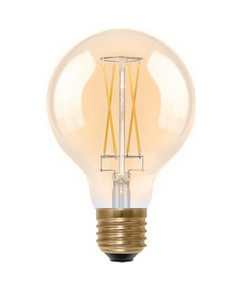 LED globe lamp 80mm 6W E27 filament Segula dimbaar goud 55291