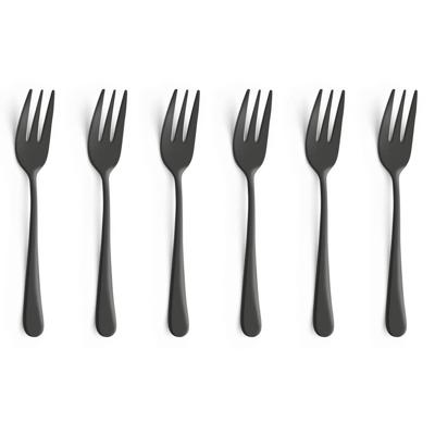 Amefa Trend Gebaksvorkjes 6 Stuks Zwart Amefa Trend Gebaksvorkjes 6 Stuks Zwart