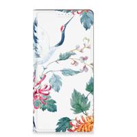 Motorola Moto G72 | Hoesje maken | Bird Flowers - thumbnail