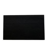 Meubelpoot zwart rechthoek 15 bij 5 cm en hoogte 9 cm van massief hout - thumbnail
