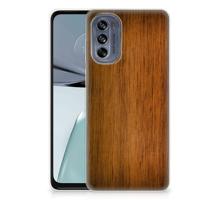 Motorola Moto G62 5G | Bumper Hoesje | Donker Hout - thumbnail