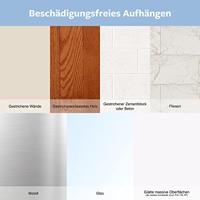 Command decohaak, extra small, draagvermogen 225 gram, transparant, blister van 20 stuks - thumbnail