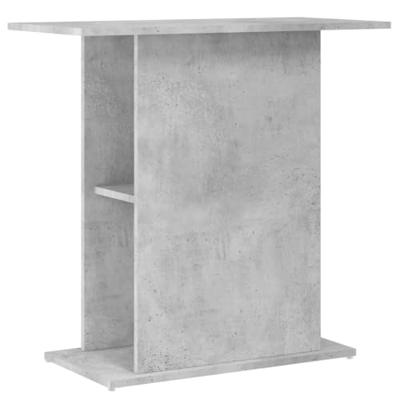 Aquariumstandaard 75x36x72,5 cm bewerkt hout betongrijs - thumbnail