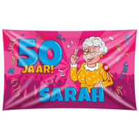 Gevelvlag Sarah Cartoon (90x150cm) - thumbnail