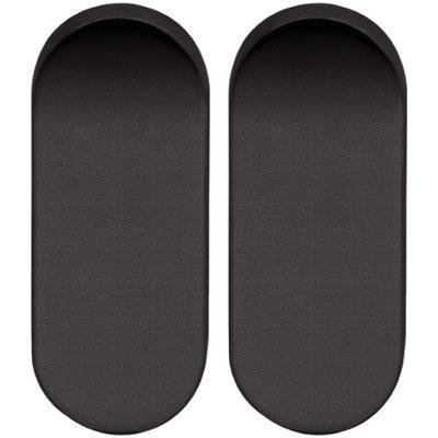 Blindrozet (afdek) ovaal zwart