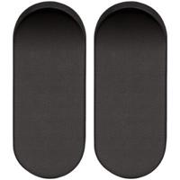 Blindrozet (afdek) ovaal zwart - thumbnail