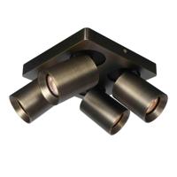 Artdelight PlafondlampMegano 4-lichts antiek brons - PL MEGANO4 AB - thumbnail