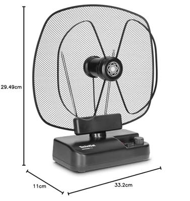 TechniSat Digitenne TT2 Actieve DVB-T/T2 omnidirectionele antenne Binnen, Stationair, Thuis Versterking: 30 dB Zwart TechniSat Digitenne TT2 Actieve DVB-T/T2 omnidirectionele antenne Binnen, Stationair, Thuis Versterking: 30 dB Zwart