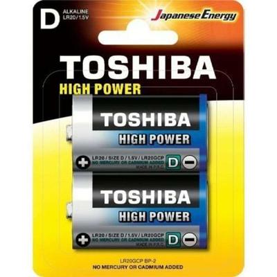 Oplaadbare Batterijen Toshiba LR20GCP BP-2 1,5 V