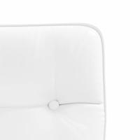 Eetkamerstoel kunstleer wit - thumbnail