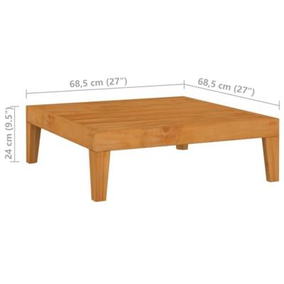 Tuintafel 68,5x68,5x24 cm acaciahout Tuintafel 68,5x68,5x24 cm acaciahout