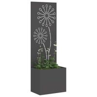 VidaXL Tuin privacy screen zwart 50 x 140 cm koudgewalst staal - thumbnail