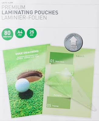 Leitz Ilam lamineerhoes ft A4, 160 micron (2 x 80 micron), pak van 25 stuks Leitz Ilam lamineerhoes ft A4, 160 micron (2 x 80 micron), pak van 25 stuks