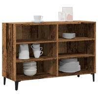 Dressoir 103,5x35x70 cm bewerkt hout oud houtkleurig - thumbnail