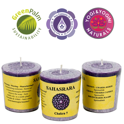 Geurkaarsje Votief 7e Chakra