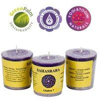 Geurkaarsje Votief 7e Chakra - thumbnail