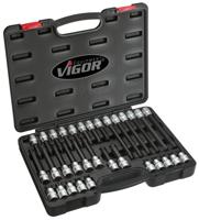 Vigor V1917 Dopsleutel-bitinzetset 1/2 (12.5 mm) 32-delig - thumbnail