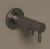 Hoekstopkraan IVY 1/2 3/8 Mat Zwart PED - thumbnail