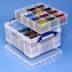 Really Useful Box, office divider met 12 vakjes, transparant