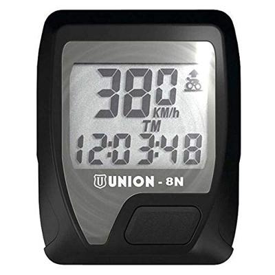 Union Fietscomputer 8 functies - Zwart