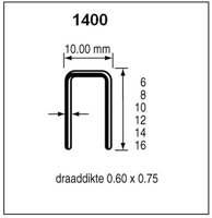Dutack nieten 1400-serie 10mm p/10000 - thumbnail