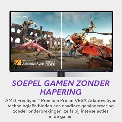 Alienware AW2725DF computer monitor 67,8 cm (26.7") 2560 x 1440 Pixels Quad HD QDOLED Zwart