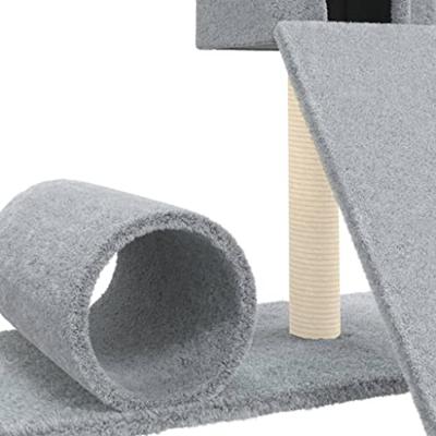 VidaXL Kattenmeubel met sisal krabpalen 59 cm lichtgrijs