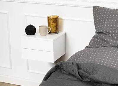 Bendt Zwevend Nachtkastje 'Grete' Met 2 lades, kleur Wit Bendt Zwevend Nachtkastje 'Grete' Met 2 lades, kleur Wit