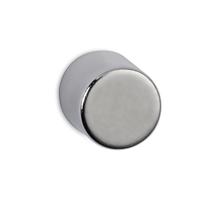 MAUL neodymium cylinder magneet, ft 10x10x10 mm, trekkracht 4 kg, zilver, blister van 4 stuk - thumbnail