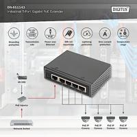 Digitus DN-651143 PoE-extender 10 / 100 / 1000 MBit/s IEEE 802.3af (12.95 W), IEEE 802.3bt, IEEE 802.3at (25.5 W), IEEE 802.3af (15.4 W), IEEE 802.3at (30 W) - thumbnail