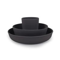 Filibabba - Silicone Dinner set, Stone grey (SI001) - thumbnail