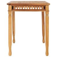 Tuintafel 110x65x80 cm massief teakhout - thumbnail