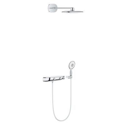 Grohe Rainshower SmartControl 360 Mono douchesysteem met douchethermostaat met Rainshower hoofddouche met douchearm 45cm + Power&Soul handdouche130 chroom 26446000