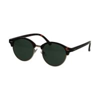 Spectrum zonnebril club rond havana goud groen unisex - thumbnail