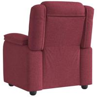Fauteuil verstelbaar stof wijnrood - thumbnail