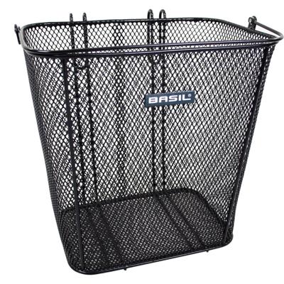 Basil cardiff - fietsmand - achterop - zwart