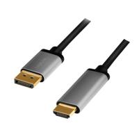 LogiLink CDA0107 video kabel adapter 2 m DisplayPort HDMI Zwart, Grijs - thumbnail