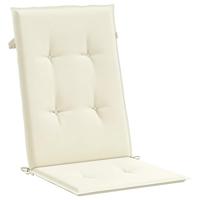 Tuinstoelkussens 6 st 120x50x4 cm crme - thumbnail
