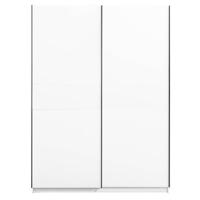 Schuifdeurkast Genua - wit - 204x150x60 cm - thumbnail
