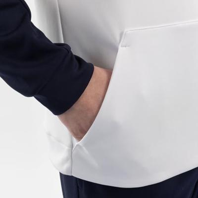 JAKO 6770 Sweater Met Kap Dynamic - Wit/Koraal/Marine - L