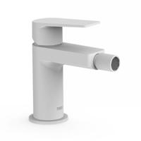 Bidetmengkraan Tres Project 1-Hendel Uitloop Recht 8,5 cm Rond Mat Wit - thumbnail