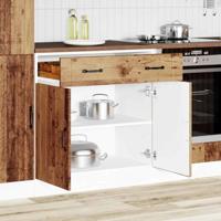 Onderkast Lucca bewerkt hout oud houtkleurig - thumbnail